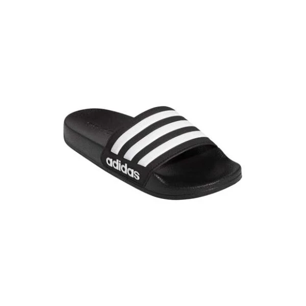Adidas Adilette Shower Badeslipper Kinder Schwarz/weiß 8 Adidas Adilette Shower Badeslipper Kinder Schwarz/weiß – Bild 6