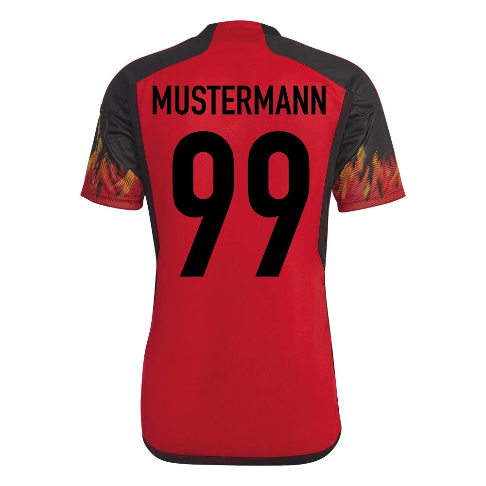 Adidas Belgien 22 Heimtrikot Rot/schwarz 3 Adidas Belgien 22 Heimtrikot Rot/schwarz