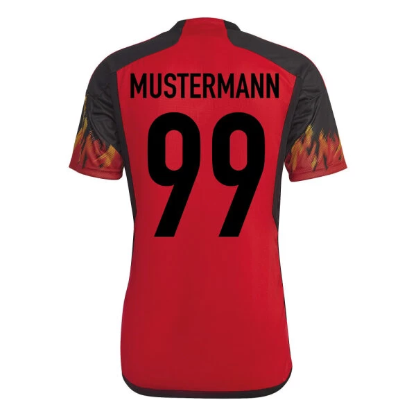 Adidas Belgien 22 Heimtrikot Rot/schwarz 4 Adidas Belgien 22 Heimtrikot Rot/schwarz – Bild 2