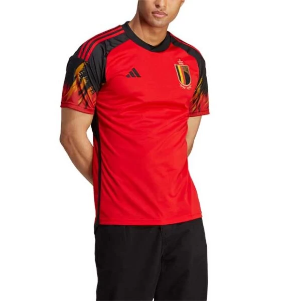 Adidas Belgien 22 Heimtrikot Rot/schwarz 6 Adidas Belgien 22 Heimtrikot Rot/schwarz – Bild 4