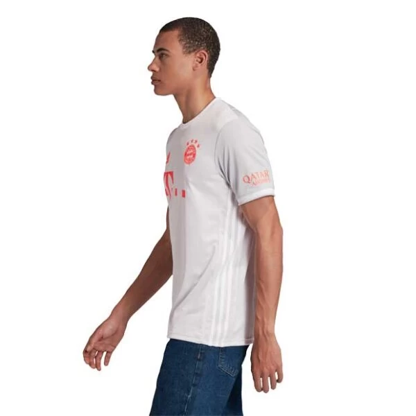 Adidas FC Bayern München Auswärtstrikot 2020/2021 Grau/weiß 9 Adidas FC Bayern München Auswärtstrikot 2020/2021 Grau/weiß – Bild 7