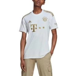 Adidas FC Bayern München Auswärtstrikot 2022/23 Weiß/gold -Pro Sport Verkauf adidas fc bayern muenchen auswaertstrikot 2022 23 weiss gold4