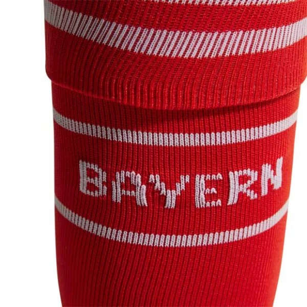 Adidas FC Bayern München Heimstutzen 2022/23 Rot/weiß 6 Adidas FC Bayern München Heimstutzen 2022/23 Rot/weiß – Bild 4