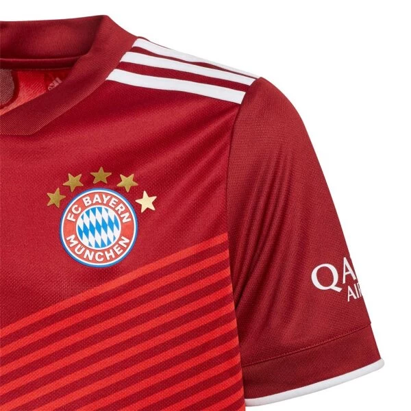 Adidas FC Bayern München Heimtrikot Kinder 2021/22 Rot 6 Adidas FC Bayern München Heimtrikot Kinder 2021/22 Rot – Bild 4