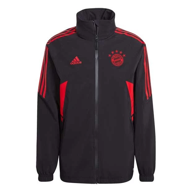 Adidas FC Bayern München Regenjacke Schwarz/rot 3 Adidas FC Bayern München Regenjacke Schwarz/rot