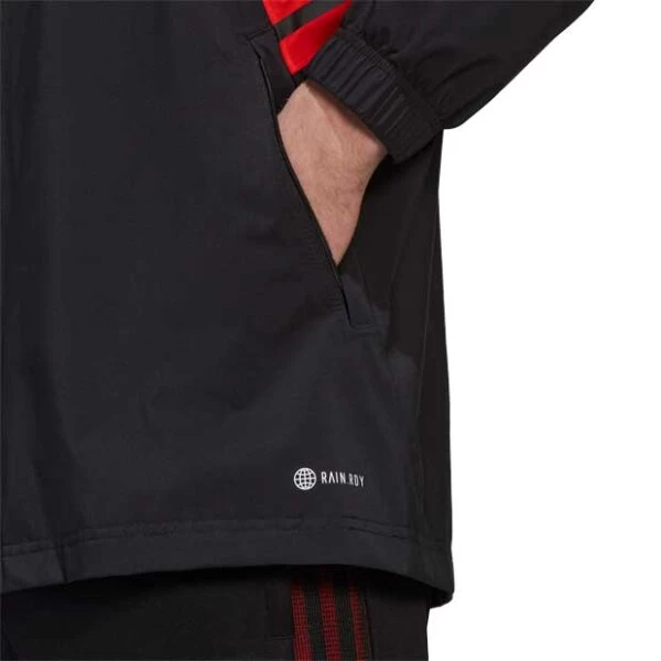 Adidas FC Bayern München Regenjacke Schwarz/rot 10 Adidas FC Bayern München Regenjacke Schwarz/rot – Bild 8