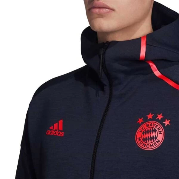 Adidas FC Bayern München Z.N.E. Hoodie 3.0 Dunkelblau/rot 6 Adidas FC Bayern München Z.N.E. Hoodie 3.0 Dunkelblau/rot – Bild 4