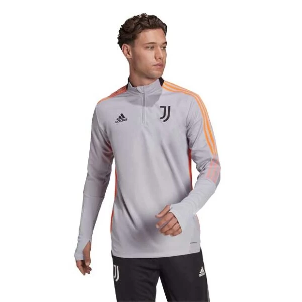 Adidas FC Juventus Turin Langarm-Trainingsoberteil Grau 8 Adidas FC Juventus Turin Langarm-Trainingsoberteil Grau – Bild 6