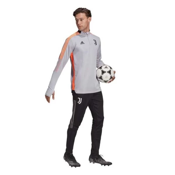 Adidas FC Juventus Turin Langarm-Trainingsoberteil Grau 9 Adidas FC Juventus Turin Langarm-Trainingsoberteil Grau – Bild 7