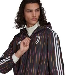 Adidas FC Juventus Turin Windbreaker Schwarz/weiß -Pro Sport Verkauf adidas fc juventus turin windbreaker schwarz weiss3