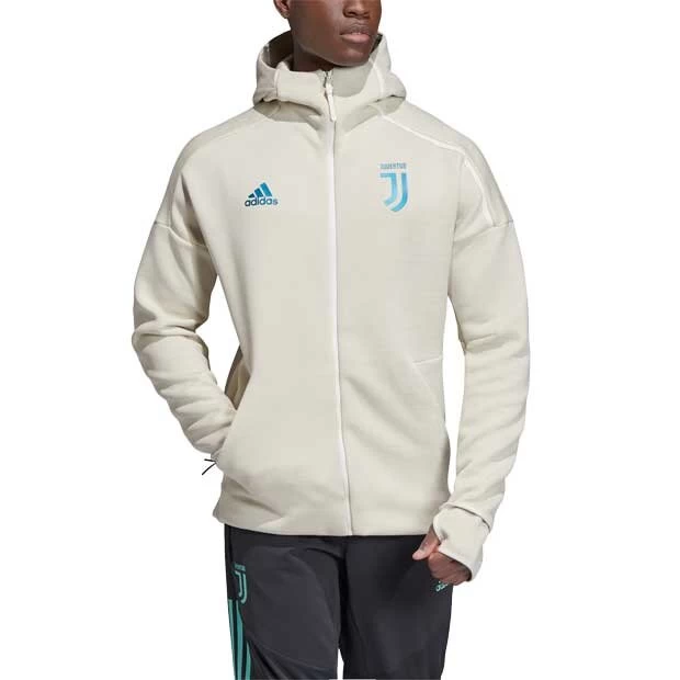 Adidas FC Juventus Turin Z.N.E. Hoodie 3.0 Weiß/türkis 3 Adidas FC Juventus Turin Z.N.E. Hoodie 3.0 Weiß/türkis