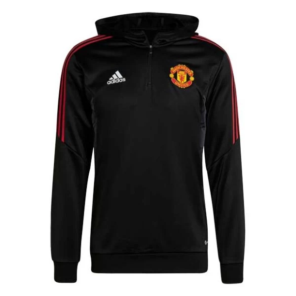 Adidas Manchester United Langarm-Trainingsoberteil Schwarz 11 Adidas Manchester United Langarm-Trainingsoberteil Schwarz – Bild 9