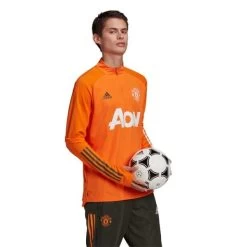 Adidas Manchester United Langarm-Trainingsoberteil Orange -Pro Sport Verkauf adidas manchester united langarm trainingsoberteil orange8