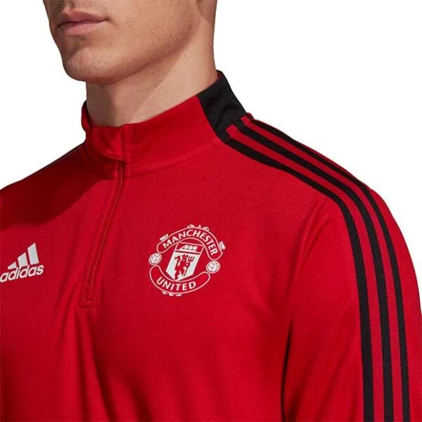 Adidas Manchester United Langarm-Trainingsoberteil Rot 8 Adidas Manchester United Langarm-Trainingsoberteil Rot – Bild 6