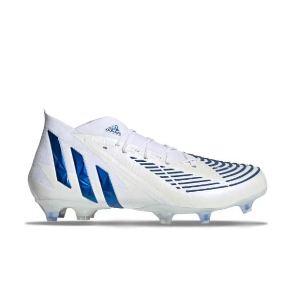 Adidas Predator Edge.1 FG Fussballschuh Weiß/blau 4 Adidas Predator Edge.1 FG Fussballschuh Weiß/blau – Bild 2