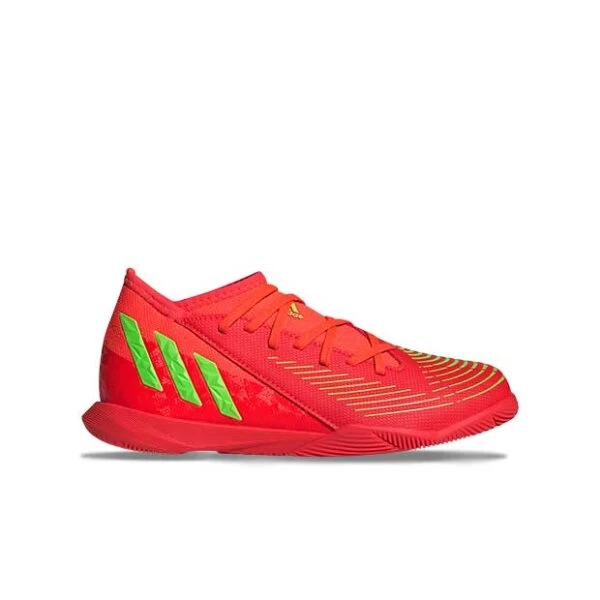 Adidas Predator Edge.3 IN Kinderhallenschuh Orange/neongelb 4 Adidas Predator Edge.3 IN Kinderhallenschuh Orange/neongelb – Bild 2