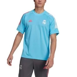 Pro Sport Verkauf -Pro Sport Verkauf adidas real madrid kurzarm trainingsoberteil hellblau weiss 1