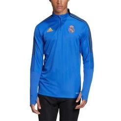 Adidas Real Madrid Langarm-Trainingsoberteil Blau -Pro Sport Verkauf adidas real madrid langarm trainingsoberteil blau5