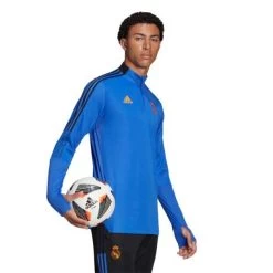 Adidas Real Madrid Langarm-Trainingsoberteil Blau -Pro Sport Verkauf adidas real madrid langarm trainingsoberteil blau6