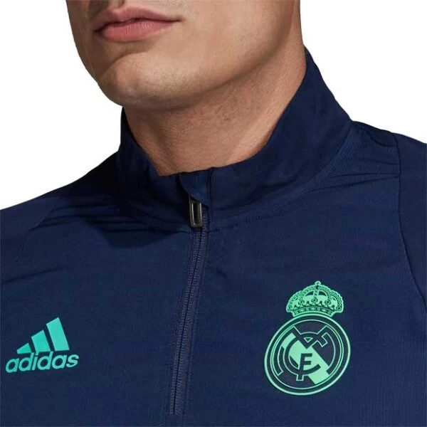 Adidas Real Madrid Sweatshirt Blau/türkis 6 Adidas Real Madrid Sweatshirt Blau/türkis – Bild 4