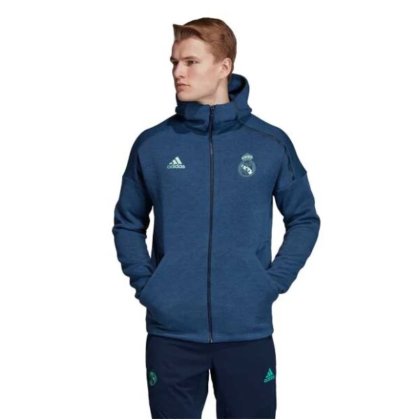 Adidas Real Madrid Z.N.E. Hoodie 3.0 Blau/türkis 10 Adidas Real Madrid Z.N.E. Hoodie 3.0 Blau/türkis – Bild 8