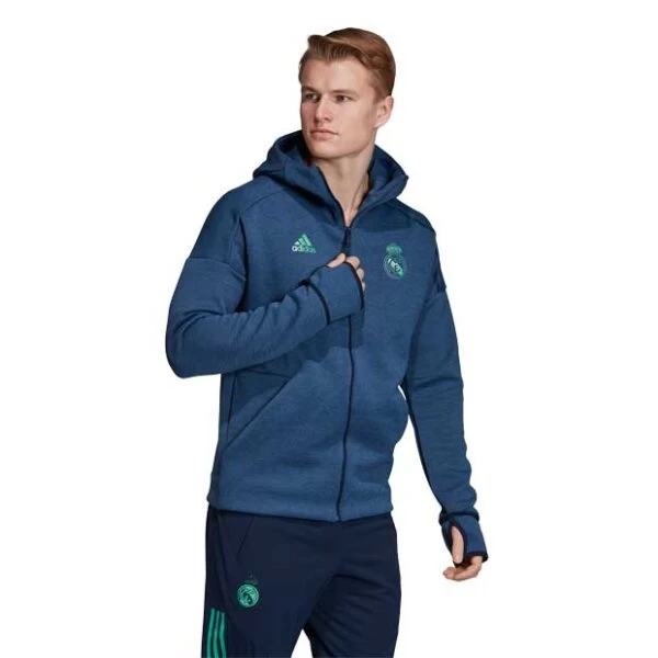 Adidas Real Madrid Z.N.E. Hoodie 3.0 Blau/türkis 11 Adidas Real Madrid Z.N.E. Hoodie 3.0 Blau/türkis – Bild 9
