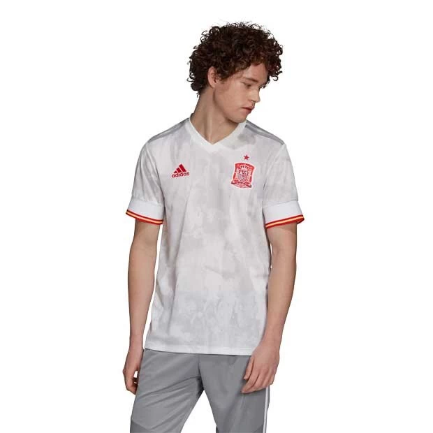 Adidas Spanien Auswärtstrikot Weiß/grau 2 Adidas Spanien Auswärtstrikot Weiß/grau