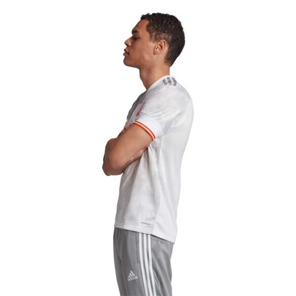 Adidas Spanien Auswärtstrikot Weiß/grau 8 Adidas Spanien Auswärtstrikot Weiß/grau – Bild 7