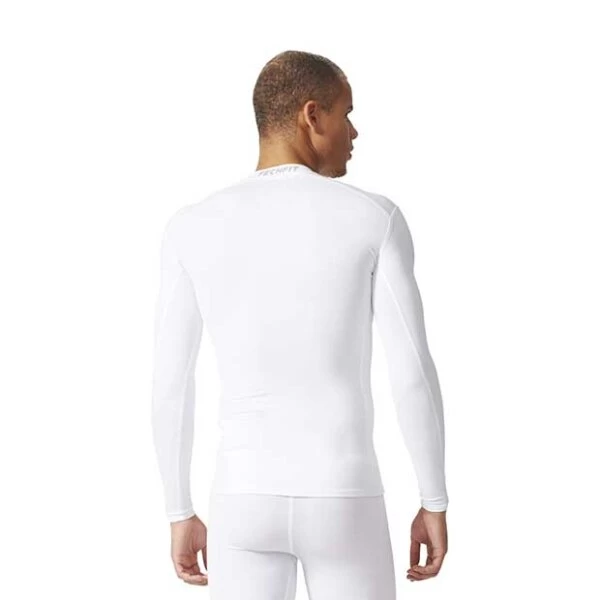Adidas TechFit Langarmshirt Weiß 5 Adidas TechFit Langarmshirt Weiß – Bild 3
