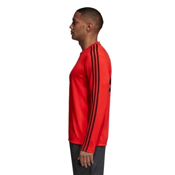 Adidas Terry Langarmshirt Rot/schwarz 9 Adidas Terry Langarmshirt Rot/schwarz – Bild 7