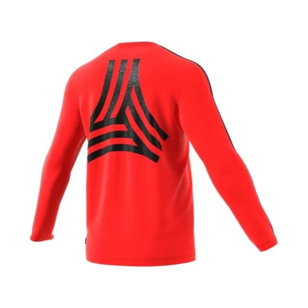 Adidas Terry Langarmshirt Rot/schwarz 11 Adidas Terry Langarmshirt Rot/schwarz – Bild 9