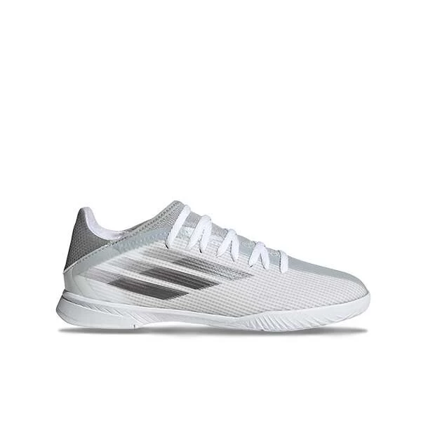 Adidas X Speedflow.3 IN Kinderhallenschuh Weiss/grau 3 Adidas X Speedflow.3 IN Kinderhallenschuh Weiss/grau