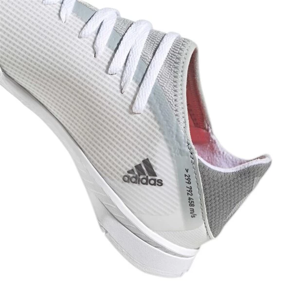 Adidas X Speedflow.3 IN Kinderhallenschuh Weiss/grau 5 Adidas X Speedflow.3 IN Kinderhallenschuh Weiss/grau – Bild 3