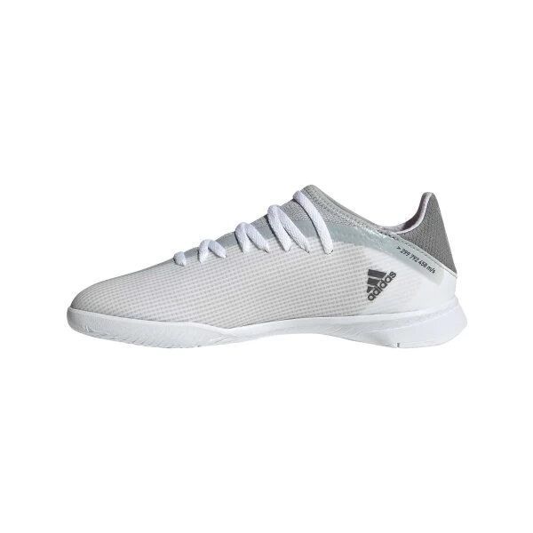 Adidas X Speedflow.3 IN Kinderhallenschuh Weiss/grau 8 Adidas X Speedflow.3 IN Kinderhallenschuh Weiss/grau – Bild 6