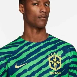 Nike Brasilien Dri-FIT Pre-Match Fussballoberteil Blau/grün -Pro Sport Verkauf nike brasilien dri fit pre match fussballoberteil blau gruen3