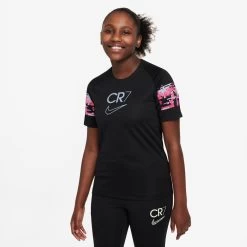 Nike CR7 T-Shirt Kinder Schwarz