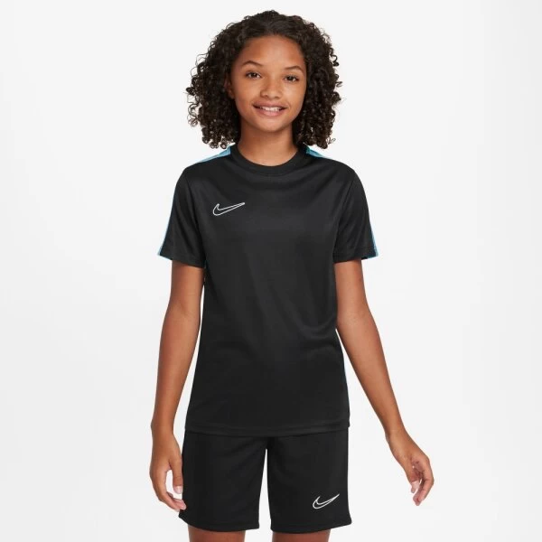 Nike Dri-FIT Academy 23 Fussballoberteil Kinder Schwarz/blau 4 Nike Dri-FIT Academy 23 Fussballoberteil Kinder Schwarz/blau – Bild 2