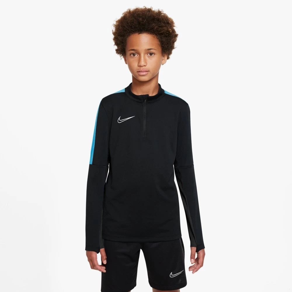 Nike Dri-FIT Academy 23 Langarm-Fussballoberteil Kinder Schwarz/blau 3 Nike Dri-FIT Academy 23 Langarm-Fussballoberteil Kinder Schwarz/blau
