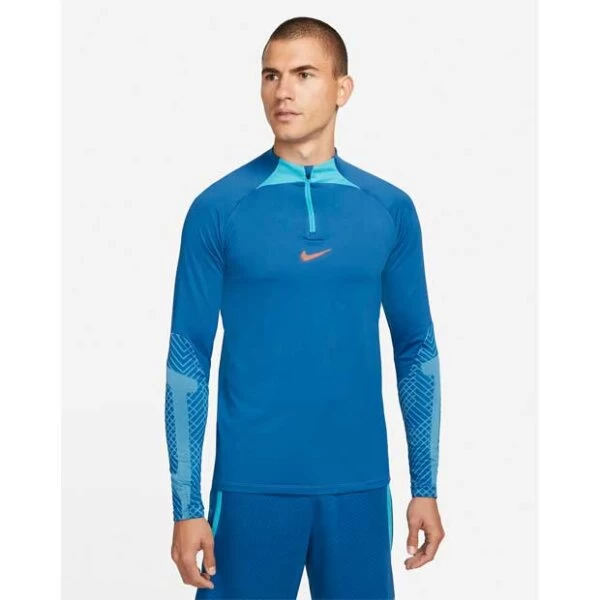 Nike Dri-FIT Strike Langarm-Fussballoberteil Blau 4 Nike Dri-FIT Strike Langarm-Fussballoberteil Blau – Bild 2