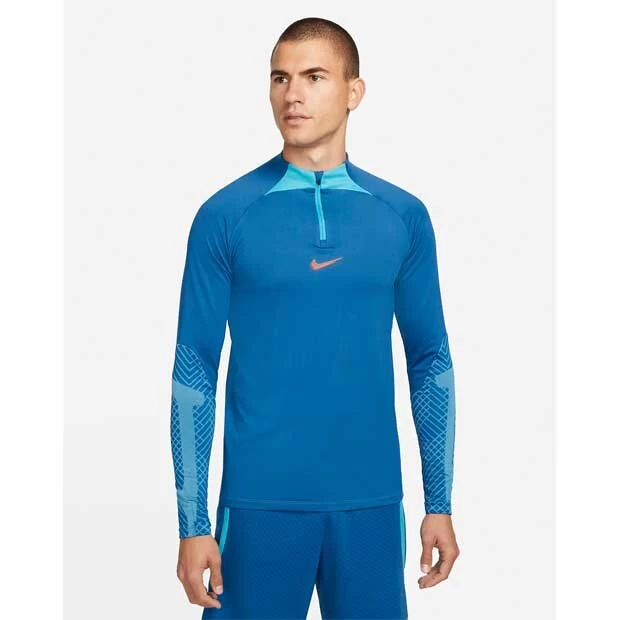 Nike Dri-FIT Strike Langarm-Fussballoberteil Blau 3 Nike Dri-FIT Strike Langarm-Fussballoberteil Blau