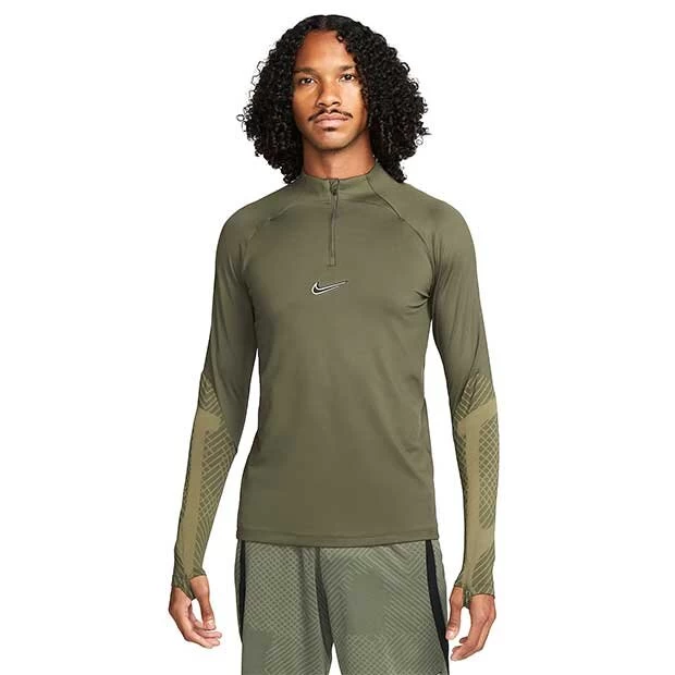 Nike Dri-FIT Strike Langarm-Fussballoberteil Olivgrün 3 Nike Dri-FIT Strike Langarm-Fussballoberteil Olivgrün