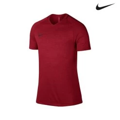Nike Dry Squad Kurzarm-Fussballoberteil Rot