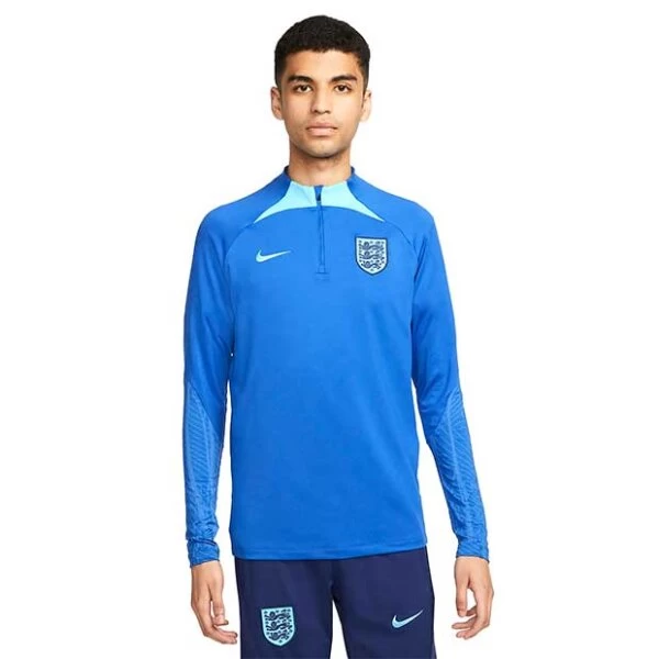 Nike England Dri-FIT Pre-Match Fussballoberteil Blau/rot 10 Nike England Dri-FIT Pre-Match Fussballoberteil Blau/rot – Bild 8