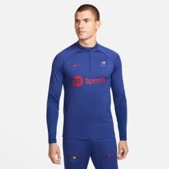 Nike FC Barcelona Strike Langarm-Fussballoberteil Blau