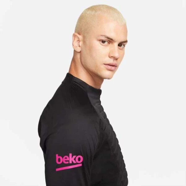 Nike FC Barcelona Therma-FIT Fussballoberteil Schwarz/grau 7 Nike FC Barcelona Therma-FIT Fussballoberteil Schwarz/grau – Bild 5