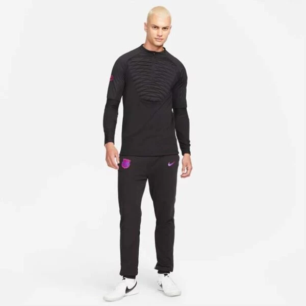 Nike FC Barcelona Therma-FIT Fussballoberteil Schwarz/grau 9 Nike FC Barcelona Therma-FIT Fussballoberteil Schwarz/grau – Bild 7