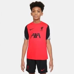 Nike FC Liverpool Strike Kurzarm-Fußballoberteil Kinder Rot
