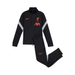 Nike FC Liverpool Strike Trainingsanzug Kinder Schwarz/grau