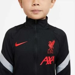 Nike FC Liverpool Strike Trainingsanzug Kinder Schwarz/grau -Pro Sport Verkauf nike fc liverpool strike trainingsanzug kinder schwarz grau6