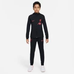 Nike FC Liverpool Strike Trainingsanzug Kinder Schwarz/rot
